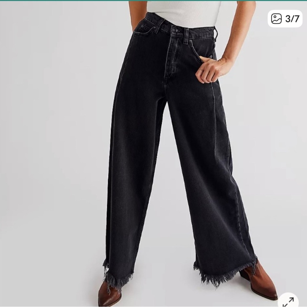 We The Free Charcoal Flare Jeans